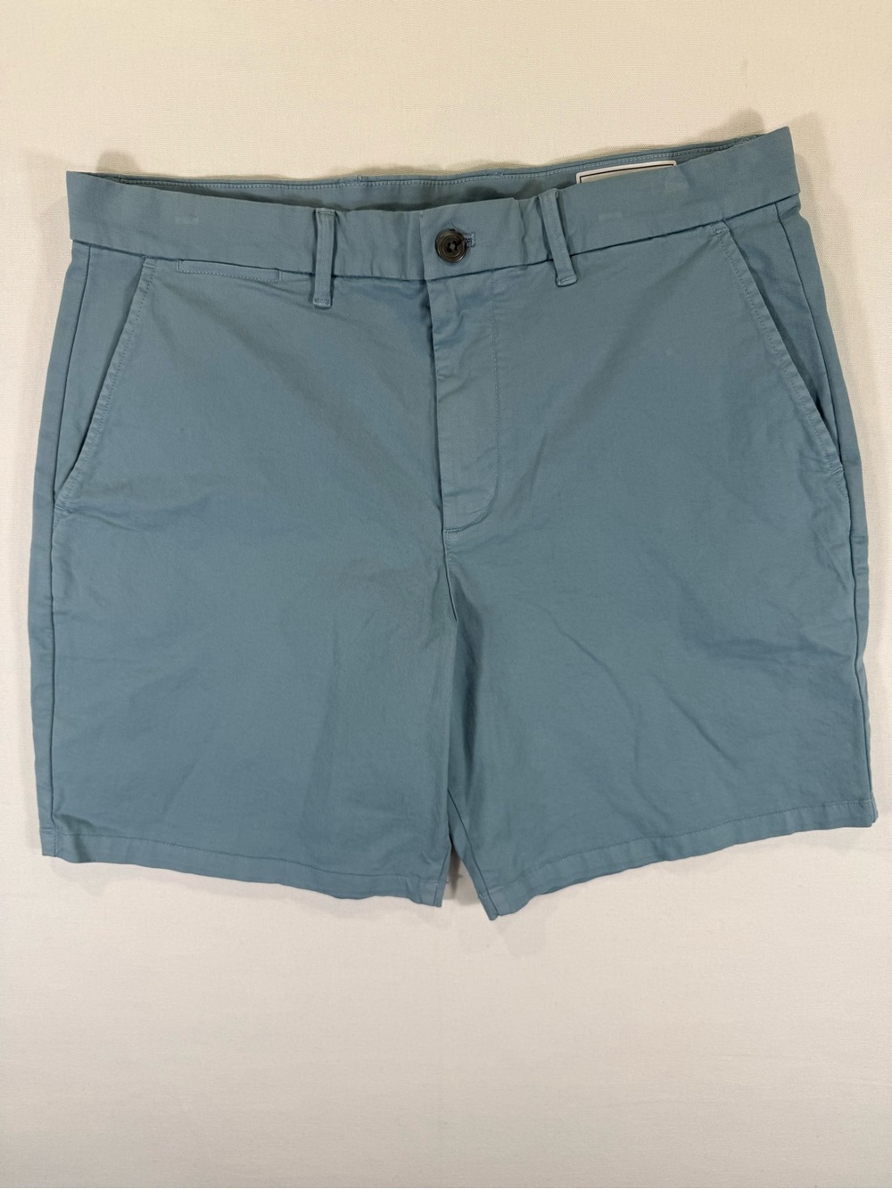 GAP Men's Dusty Blue Flat-Front Shorts